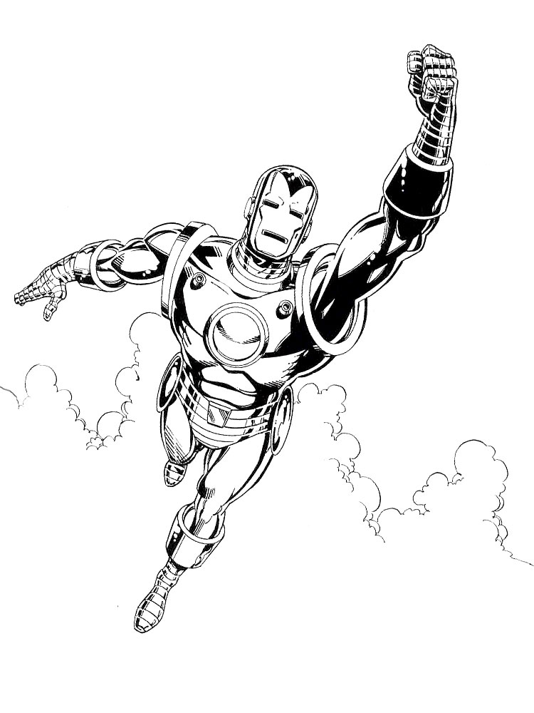 Iron Man - dibujos para colorear e imágenes