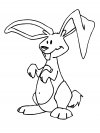 Dibujos para colorear - conejos, para niñas y niños