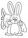 Conejos - dibujos para colorear e imágenes