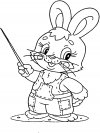 Imprimir imágenes dibujos para colorear - conejos, para niños y niñas