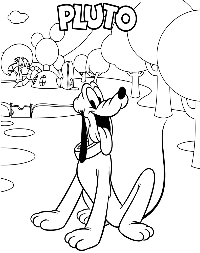Dibujos para colorear - Mickey Mouse Clubhouse, para niñas y niños