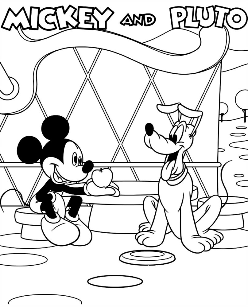 Mickey Mouse Clubhouse Dibujos Infantiles Para Colorear Para