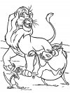 Descargar gratis dibujos para colorear - El rey leon