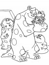 Monsters Inc - dibujos infantiles para colorear