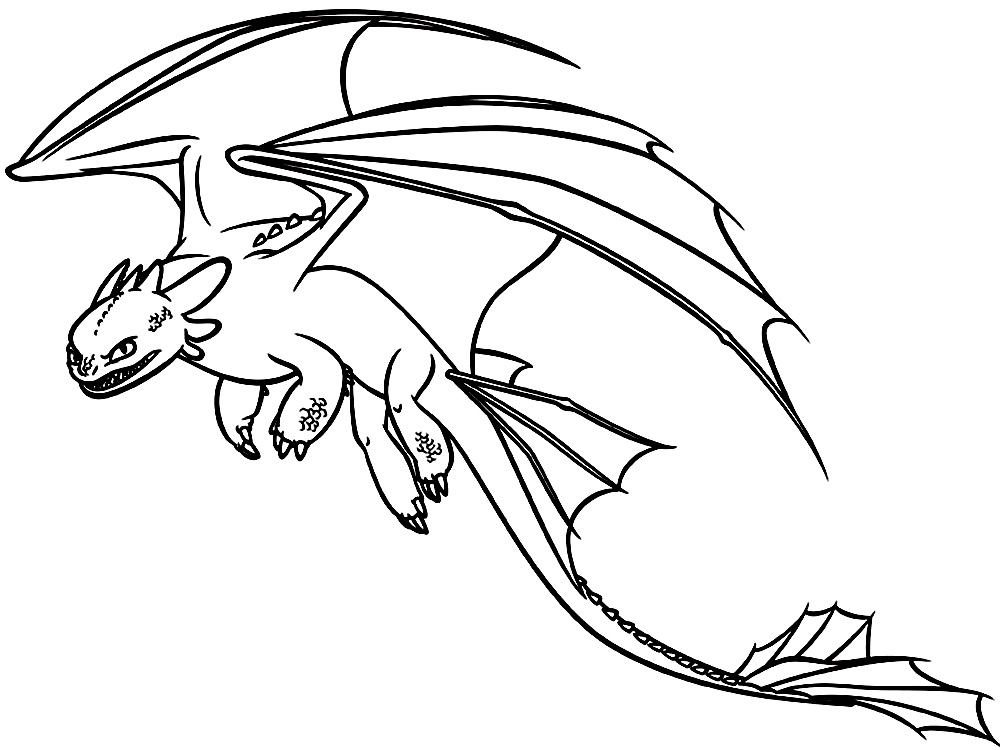 Descargar dibujos para colorear - como entrenar a tu dragon