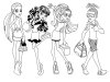 Descargar gratis dibujos para colorear - Monster High