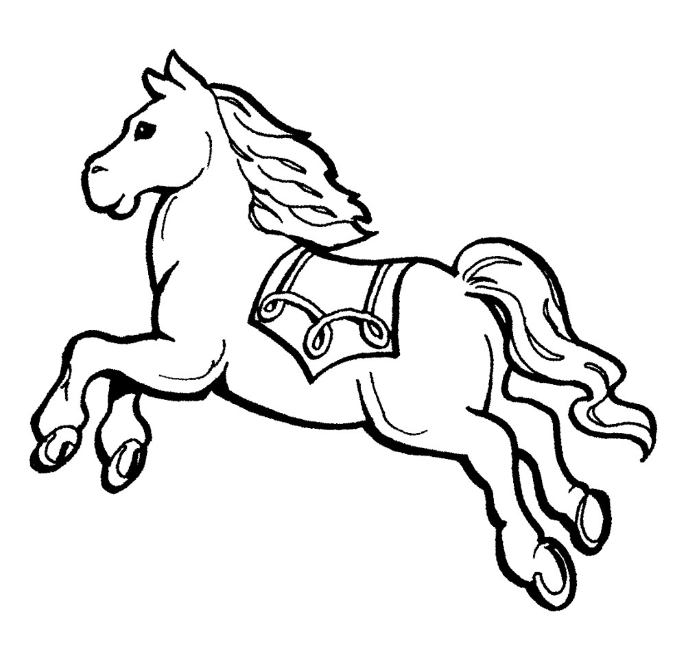 Dibujos para colorear - caballo