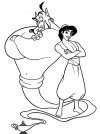 Descargar gratis dibujos para colorear - Aladdin