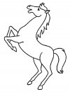 Imprimir gratis dibujos para colorear - caballo