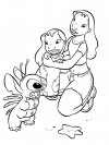 Algo útil para niñas y niños - dibujos para colorear - Lilo y Stitch