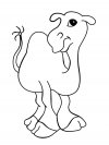 Dibujos infantiles para colorear - animales africanos, para desarrollar movimientos musculares menudos