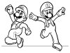 Dibujos para colorear - Mario, para desarrollar la generación menor