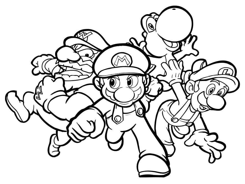 Dibujos para colorear - Mario