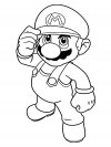 Descargar gratis dibujos para colorear - Mario