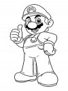 Dibujos para colorear - Mario, para niños