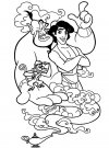 Dibujos para colorear - Aladdin, imprimir gratis