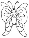 Imprimir imágenes dibujos para colorear - butterfly, para niños y niñas