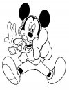 Dibujos animados para colorear - Mickey Mouse, para niños pequeños