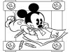 Dibujos para colorear - Mickey Mouse, para desarrollar la generación menor
