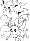 Dibujos animados para colorear - Pokemon, para niños pequeños