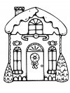 Dibujos para colorear - gingerbread House