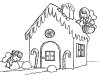 Descargar gratis dibujos para colorear - gingerbread House