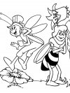 Descargar gratis dibujos para colorear - abeja Maya
