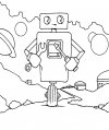 Útiles dibujos para colorear - robots, para chiquitines creativos