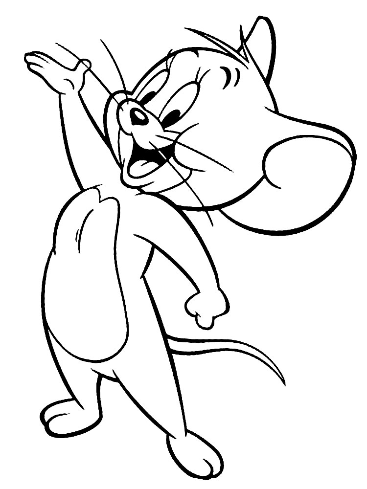Dibujos para colorear – Tom y Jerry, para niños