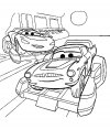 Útiles dibujos para colorear - Cars 2, para chiquitines creativos