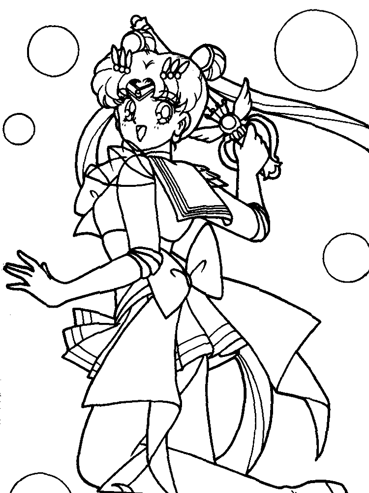 Sailor Moon - dibujos infantiles para colorear