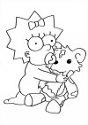 Los Simpson - dibujos animados infantiles, para colorear