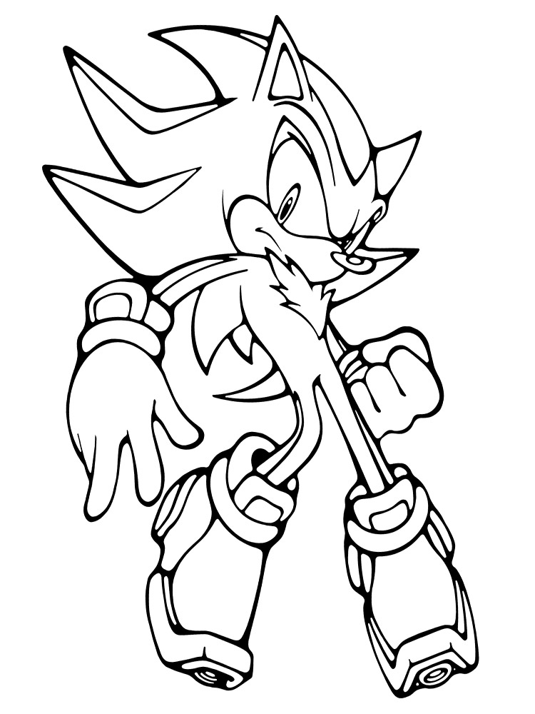 Dibujos Para Colorear Sonic Para Ninos