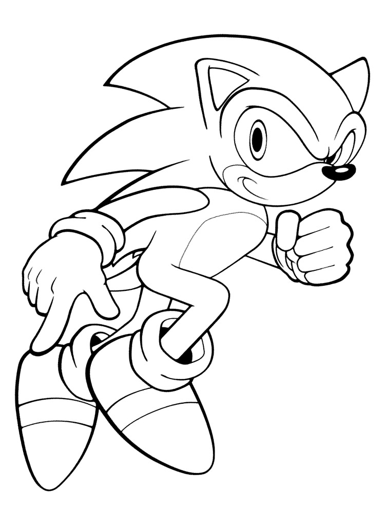 im1864 Dibujos para colorear   Sonic imprimir gratis 1