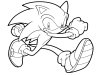Sonic - dibujos animados infantiles, para colorear