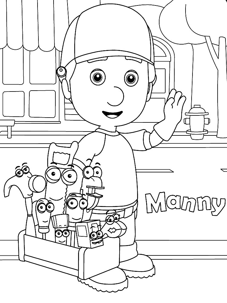 Handy Manny Dibujos Animados Infantiles Para Colorear