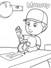 Imprimir imágenes dibujos para colorear - Handy Manny, para niños y niñas