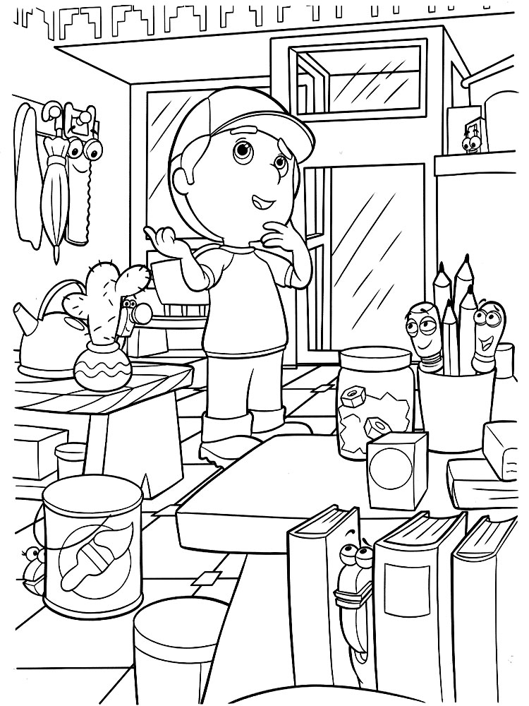Handy Manny - dibujos infantiles para colorear, para niños y niñas