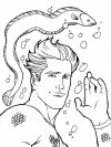 Gratuitos dibujos para colorear - Aquaman, descargar e imprimir
