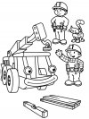 Dibujos animados para colorear - Bob el constructor, para niños pequeños