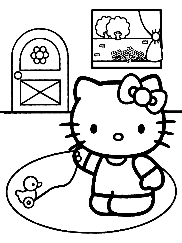 Descargar Dibujos Para Colorear Hello Kitty
