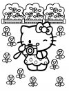 Gratuitos dibujos para colorear - Hello Kitty, descargar e imprimir