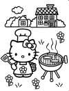 Hello Kitty - dibujos infantiles para colorear, para niños y niñas