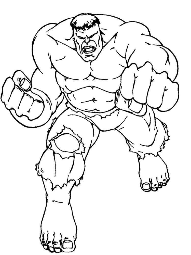 Descargamos Dibujos Para Colorear Hulk