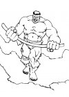 Útiles dibujos para colorear - Hulk, para chiquitines creativos