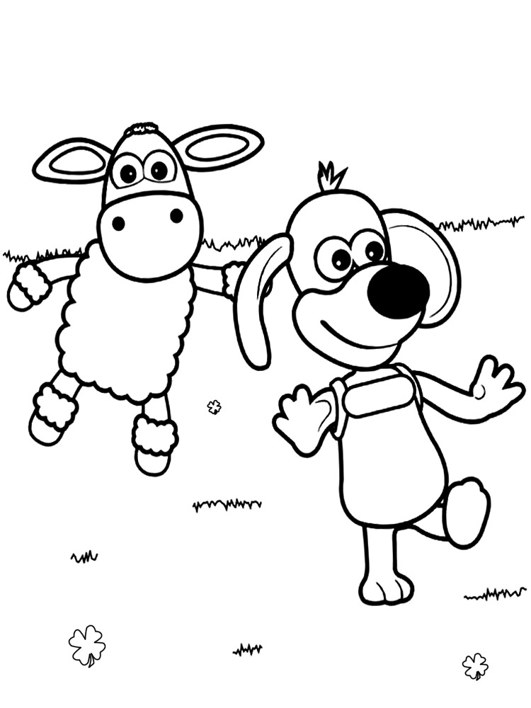 Imprimir gratis dibujos para colorear - oveja Shaun