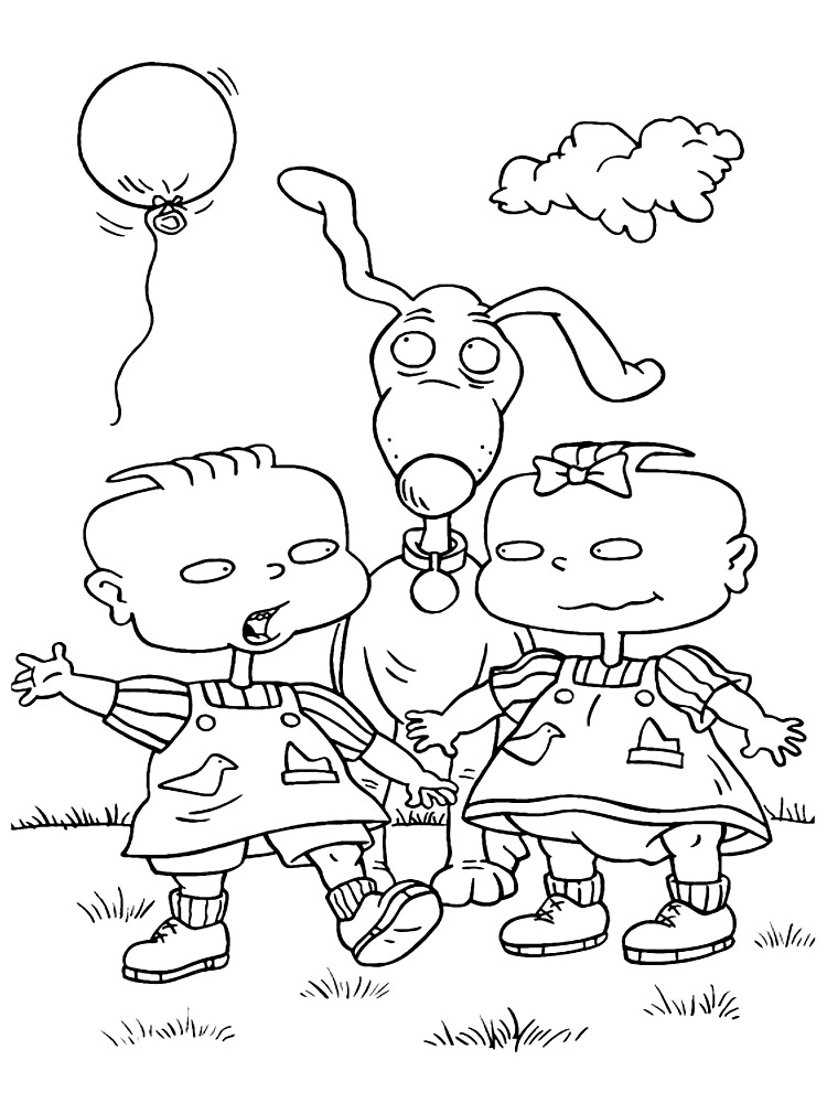 Rugrats - dibujos infantiles para colorear, para niños y niñas