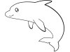 Útiles dibujos para colorear - delfines, para chiquitines creativos