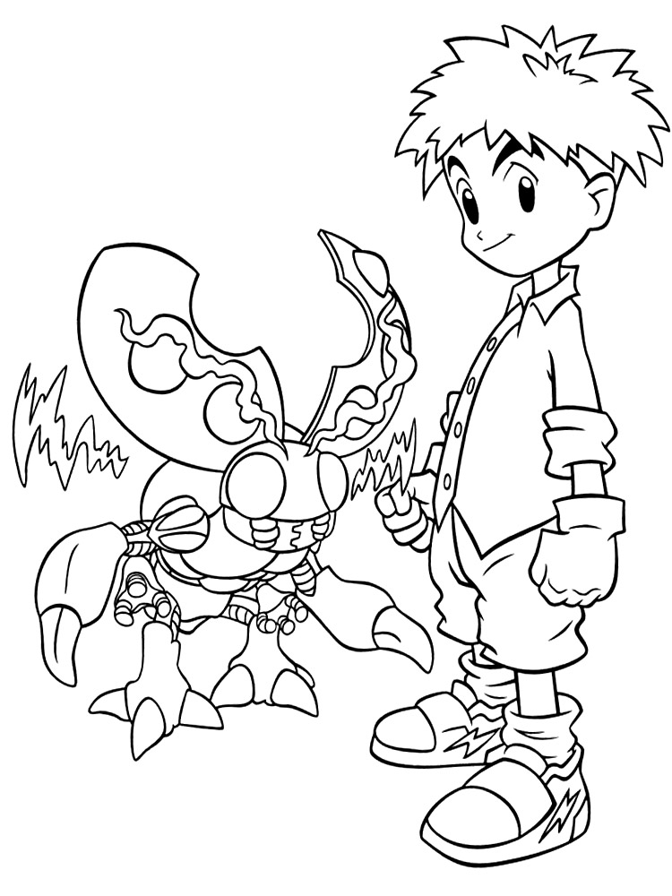 Descargue e imprima gratis dibujos para colorear - Digimon