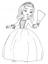 La Princesa Sofía - dibujos animados infantiles, para colorear